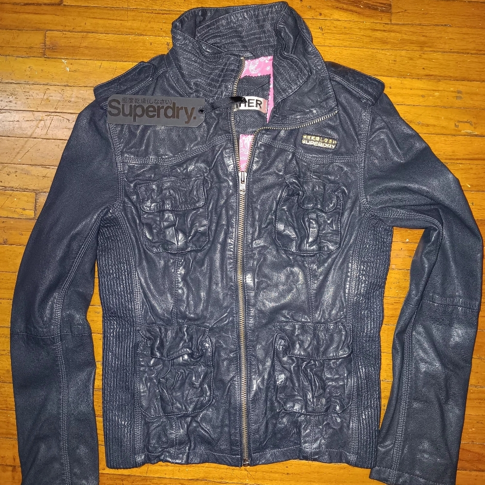 Superdry lether jacket